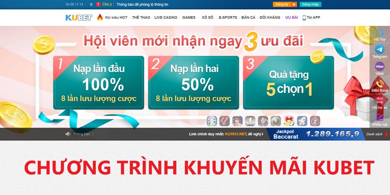 Ưu đãi 5 chọn 1 cực hấp dẫn khi nạp tiền thành công