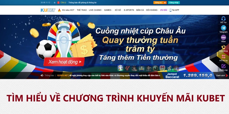 Tìm hiểu về khuyến mãi Kubet